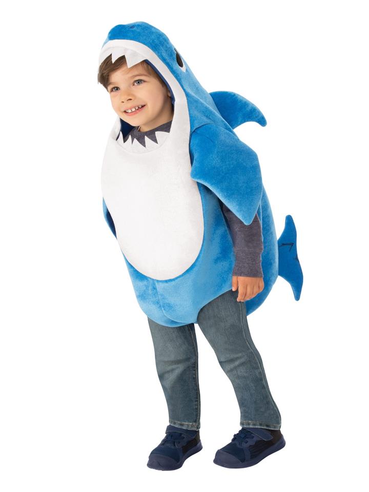 Baby Shark Daddy Shark Deluxe Blue Child Costume